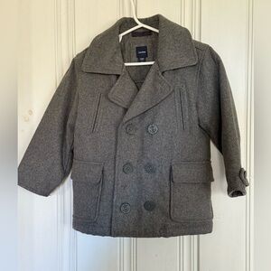 GAP Charcoal Kids Pea Coat